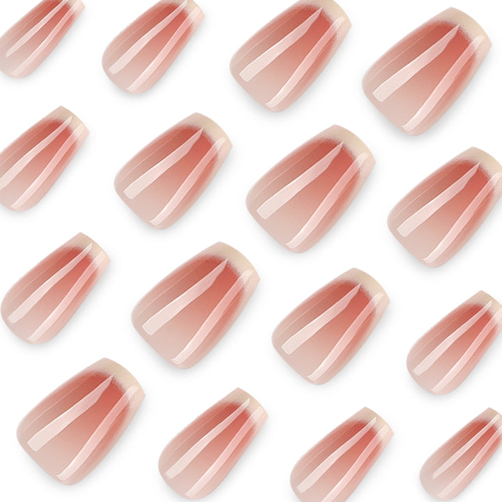 Artful acrylic nails with elegant gradient Bowlift