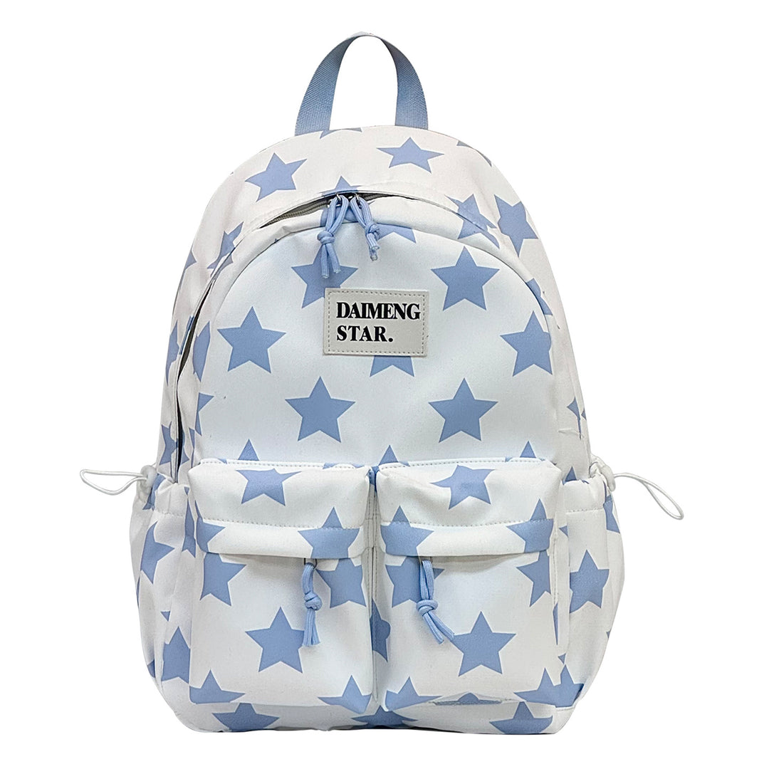 Star-Patterned Casual Backpack Bowlift