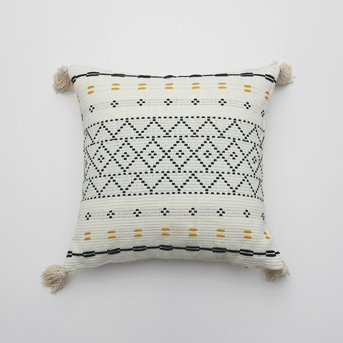 Textured Geometric Design Cushion