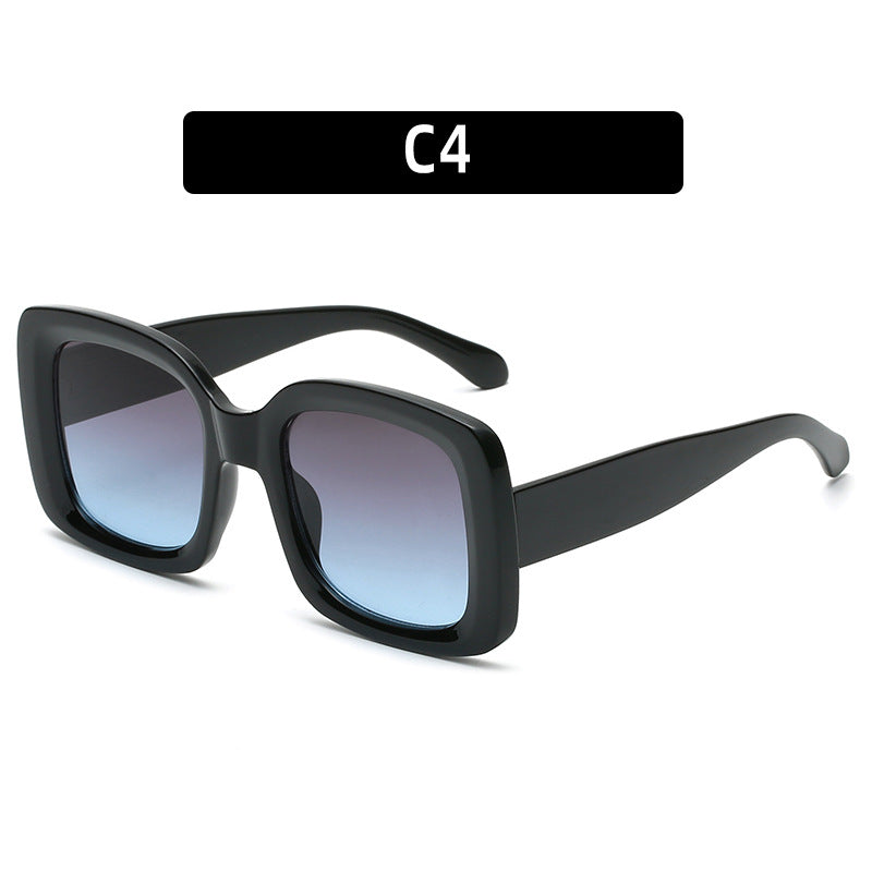 Oversized Square Frame Sunglasses Modern Look