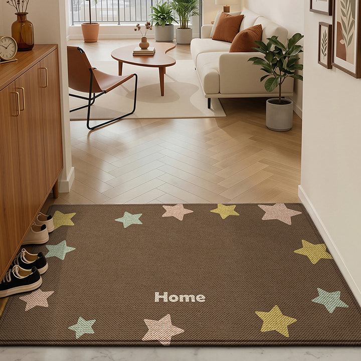Striped Textured Welcome Mat Bowlift