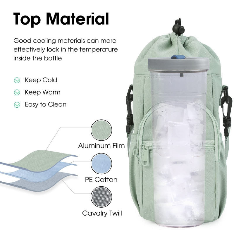 Multifunctional Water Bottle Shoulder Bag Bowlift