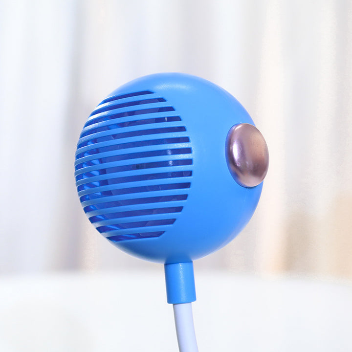 Women's portable neck fan with flexible mount and powerful air circulation Bowlift