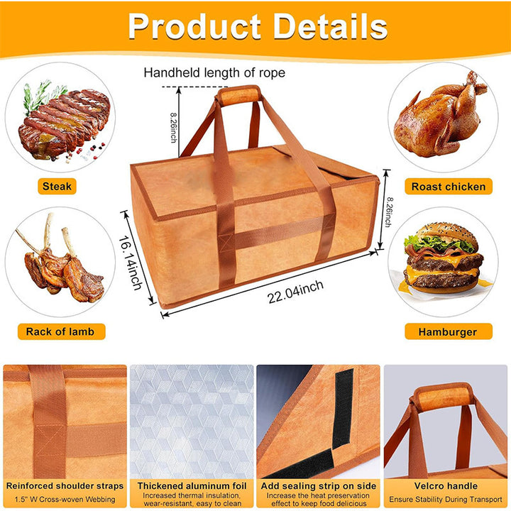 Insulated Food Transport Tote Bowlift