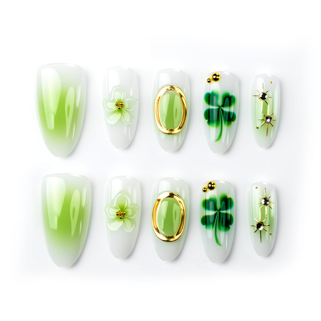 Nail art with botanical designs Bowlift