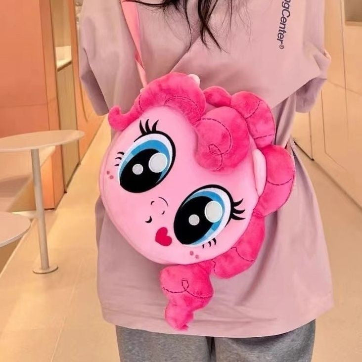 Plush shoulder bag with character design Bowlift