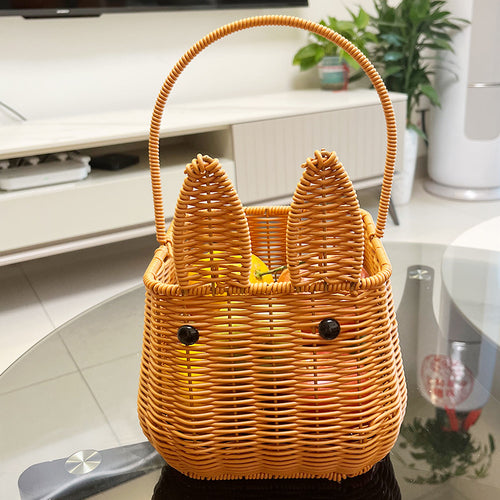 Women cute hand basket with ears Bowlift