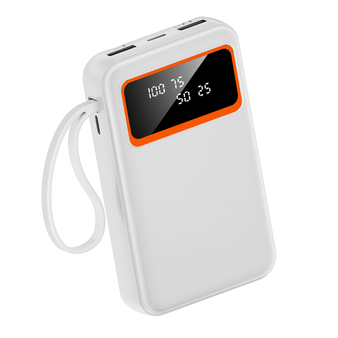 Portable power bank with digital LED display and fast charging function Bowlift