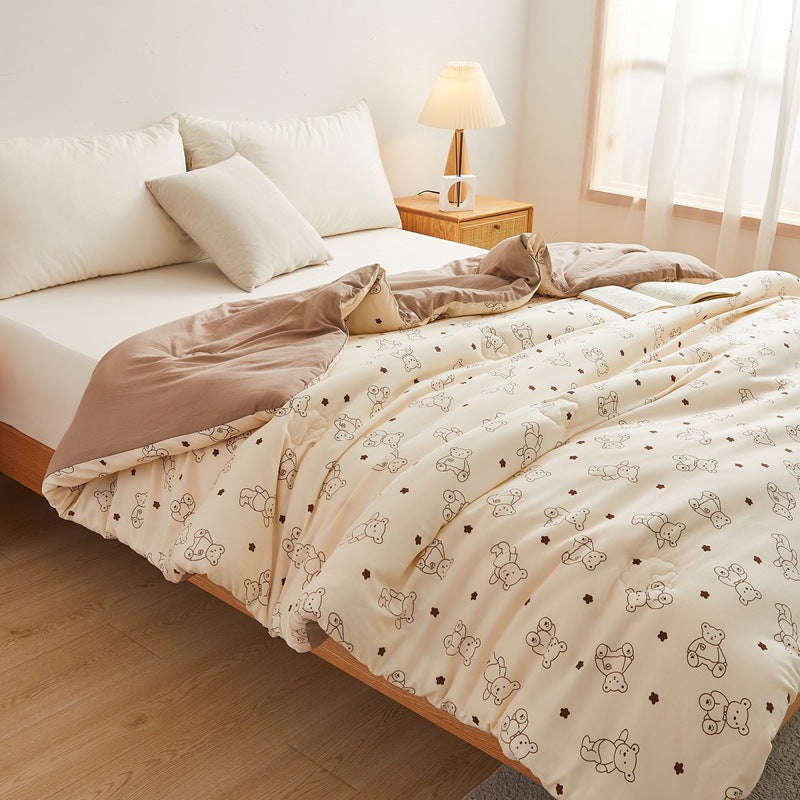 Women's cozy blanket with lovely bear pattern Bowlift