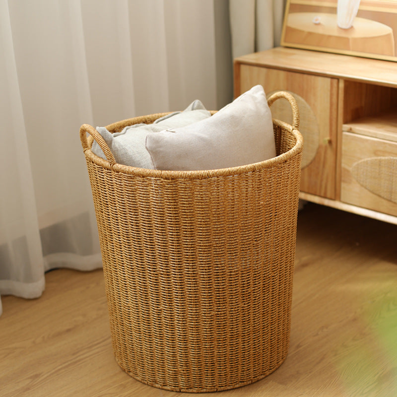 Handwoven Round Laundry Hamper Bowlift