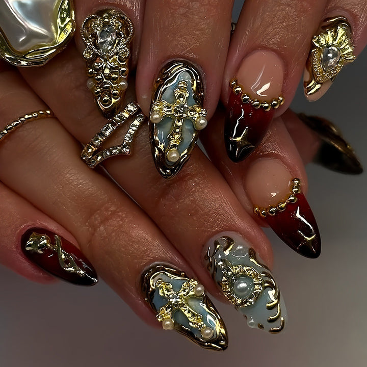Artistic Resin Nail Art Extensions Bowlift