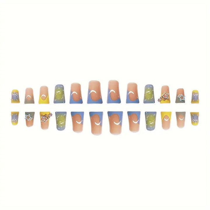Decorative Star-Embellished Nail Art Bowlift