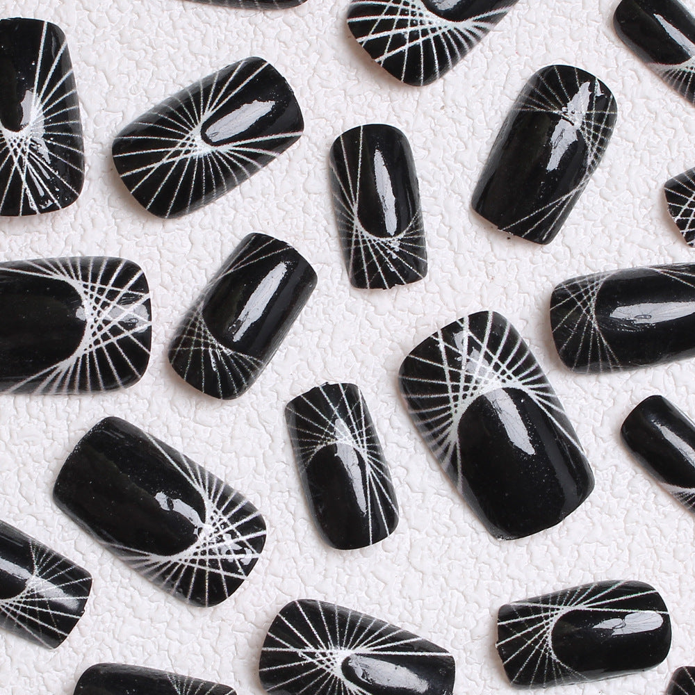 Geometric Patterned Press-On Nails Bowlift