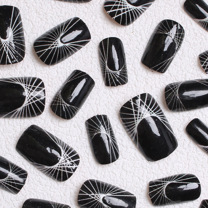 Geometric Patterned Press-On Nails Bowlift