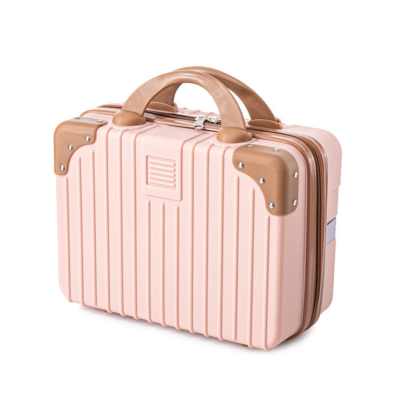hard-shell cosmetic travel case with double top handles and reinforced corner protectors Bowlift