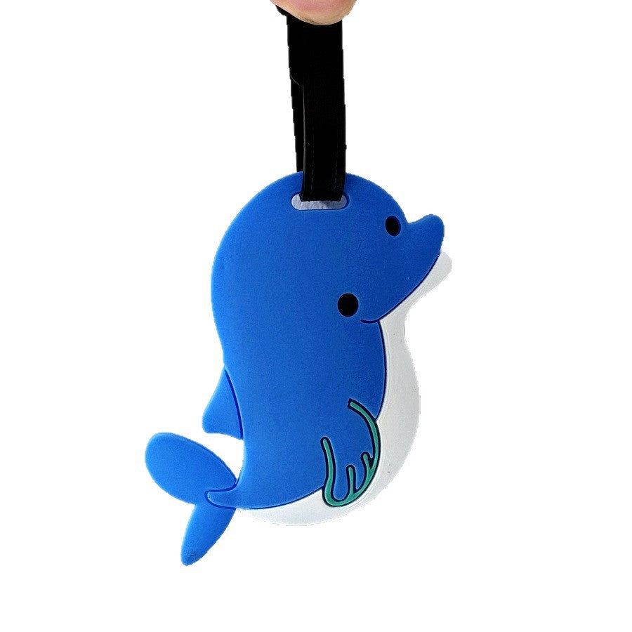 Dolphin-Shaped Luggage Tag Bowlift