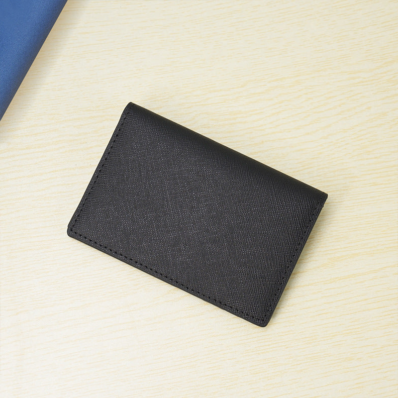 Sleek Leather Business Card Holder Bowlift