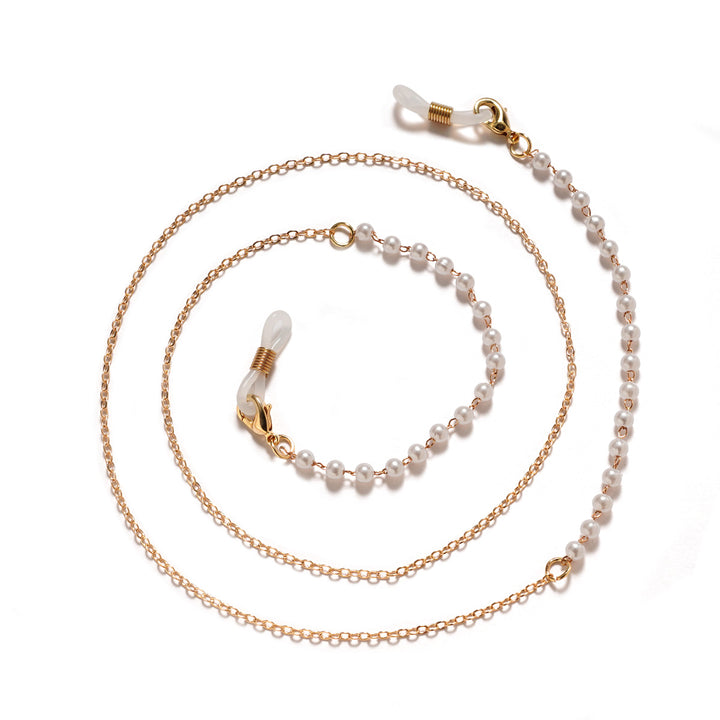 Elegant Faux Pearl Eyewear Chain Bowlift