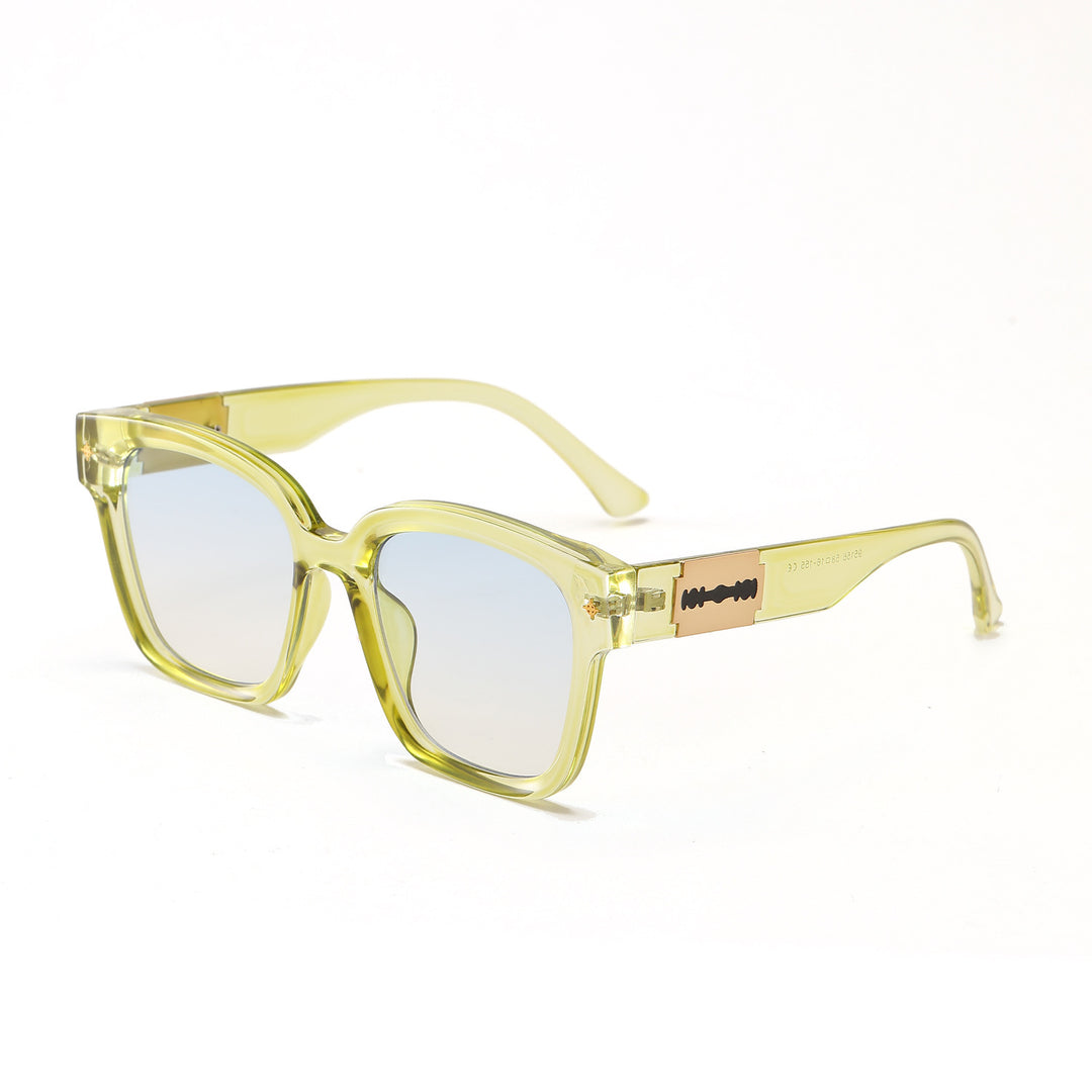 Women's fashionable square sunglasses with transparent frame Bowlift