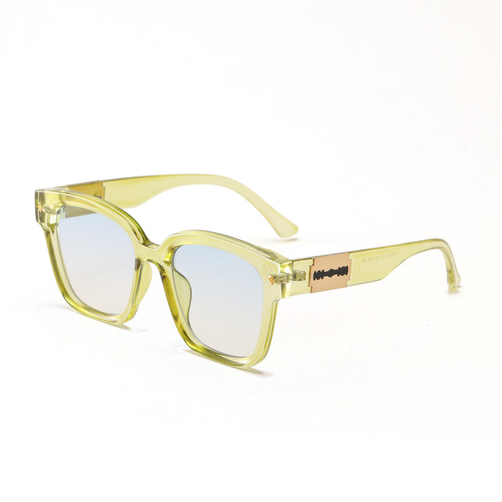 Women's fashionable square sunglasses with transparent frame Bowlift