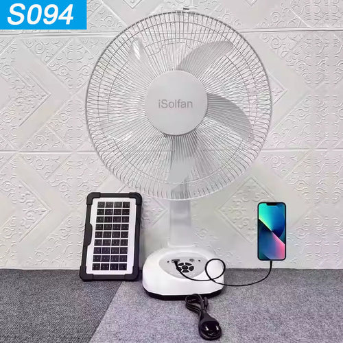 Ladies solar-powered stand fan with intelligent control Bowlift