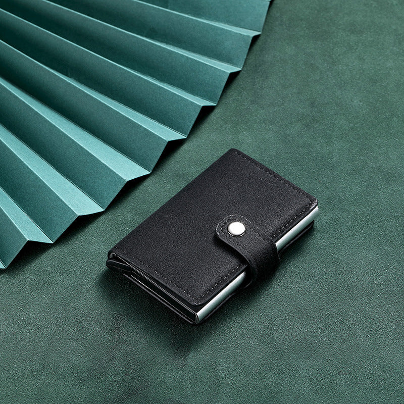 RFID-Blocking Leather Cardholder Bowlift