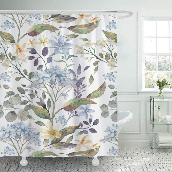 Floral Artistry Shower Curtain Bowlift