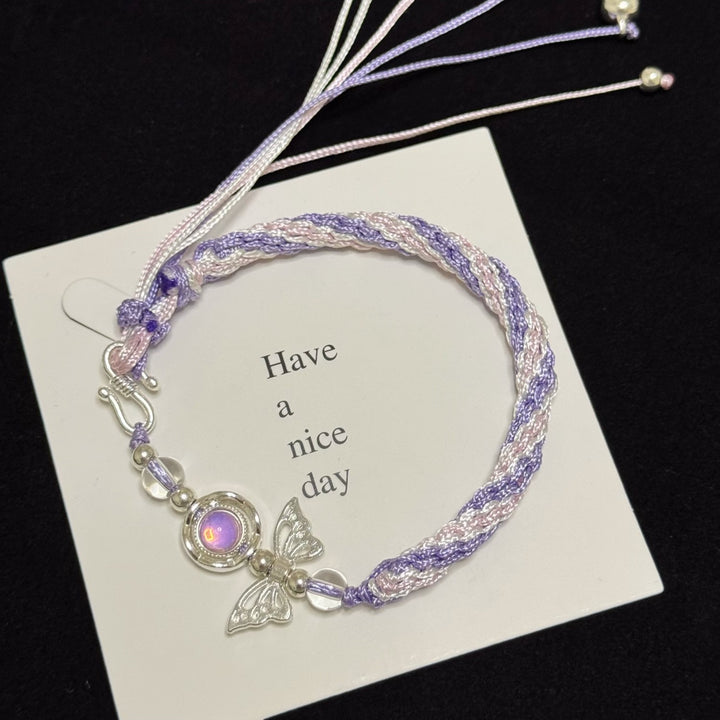 Butterfly Charm Adjustable Friendship Bracelet Bowlift