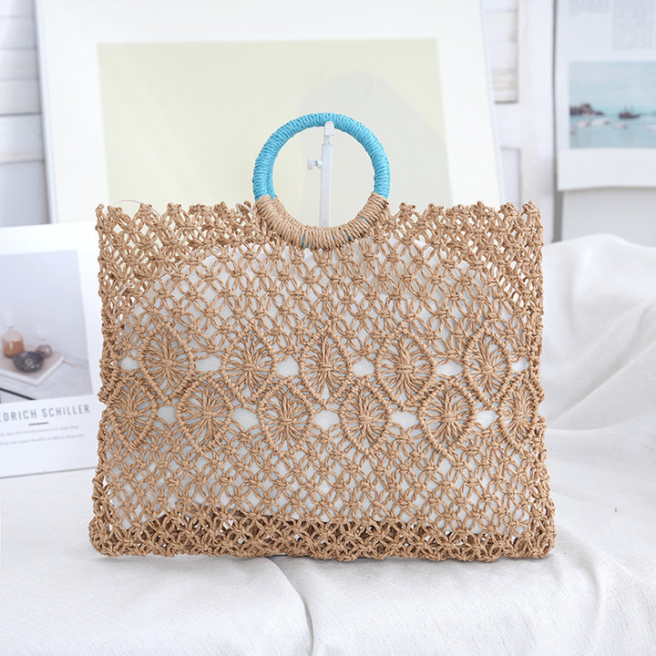 Macramé Tote Bag with Artistic Designs Bowlift