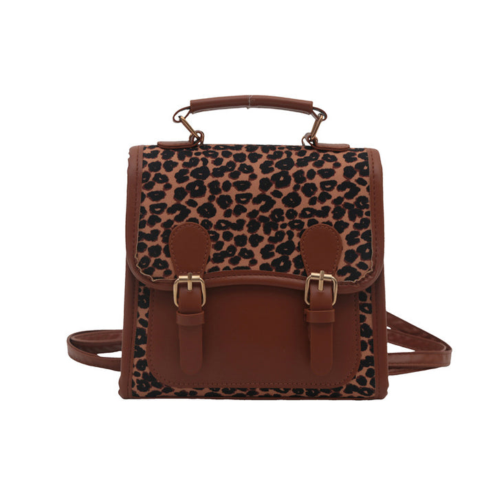 Chic Leopard Print Satchel Crossbody Bag Bowlift