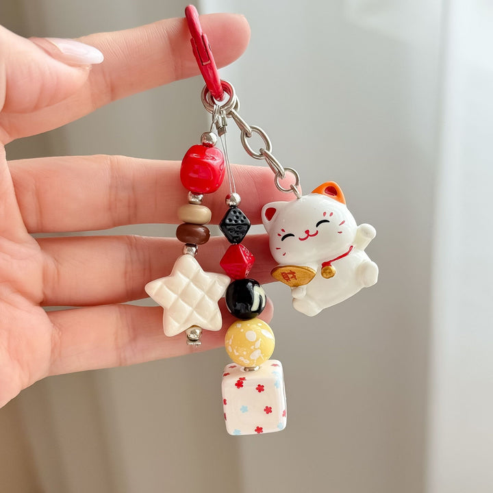 Keychain with Cute Cat Design Bowlift