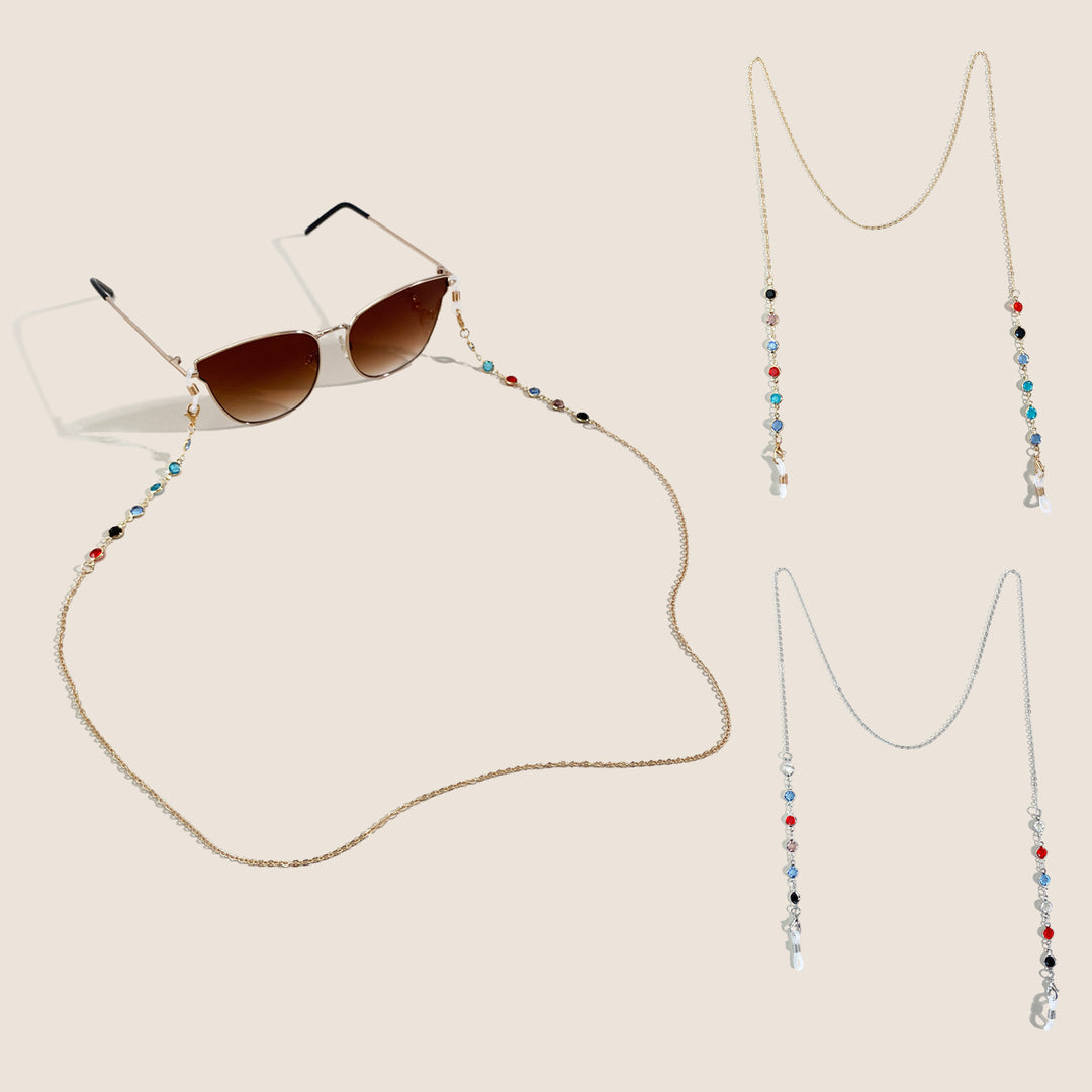 Decorative Crystal Eyewear Chain Bowlift