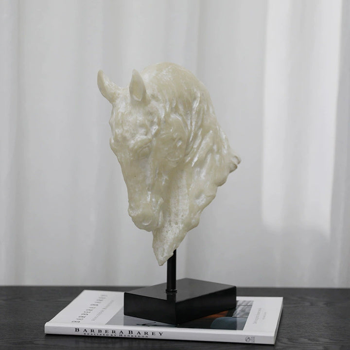 Elegant Horse Head Sculpture