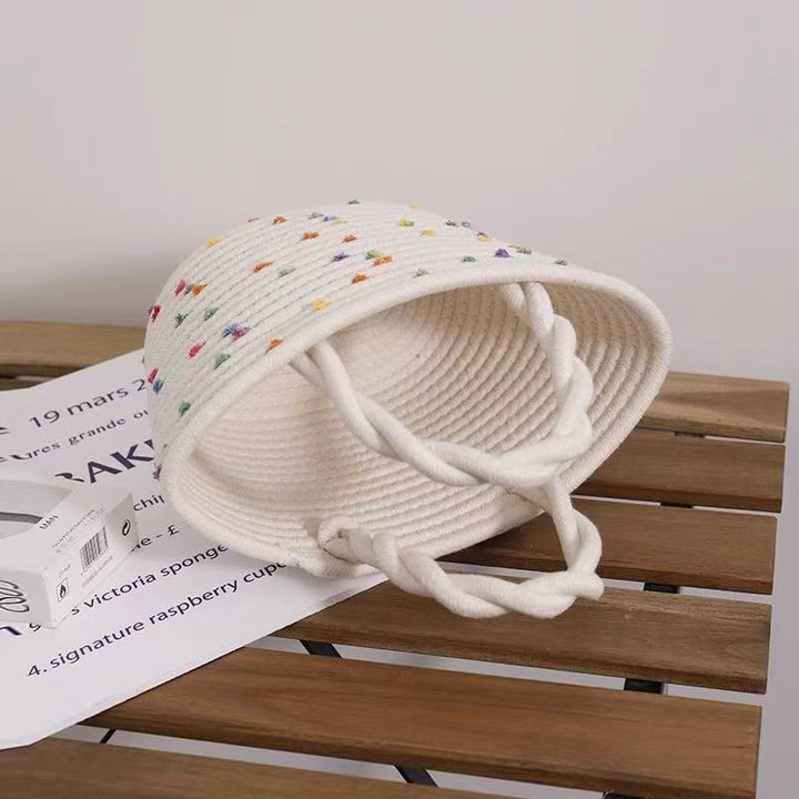 Women's handbag with colorful polka dot design Bowlift