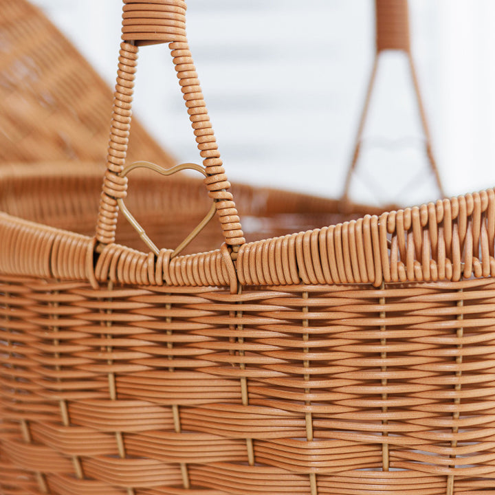 Woven Rattan Utility Basket Bowlift