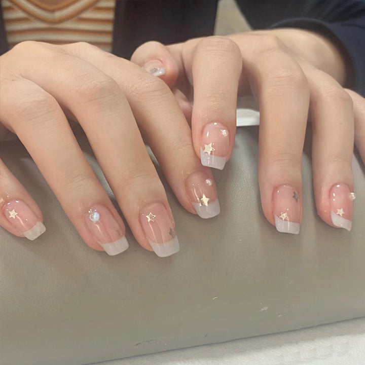Ombre Press-On Nails with Glossy Finish Bowlift