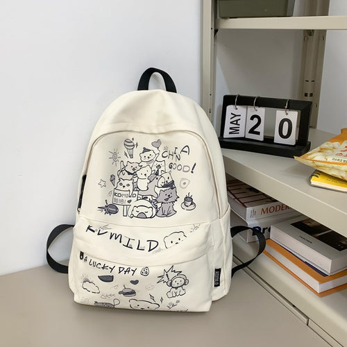 Cute Cartoon Character School Backpack Bowlift