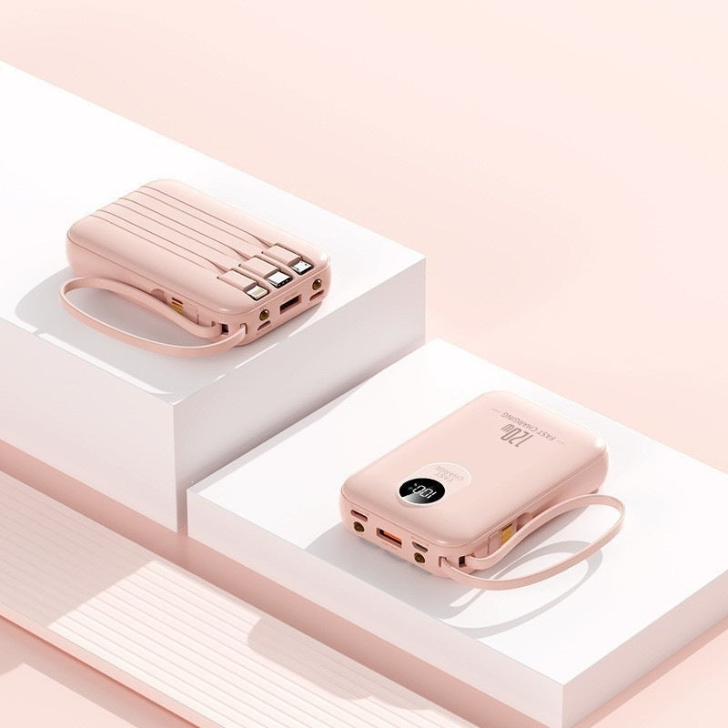 Portable power bank with multiple charging ports and digital display Bowlift