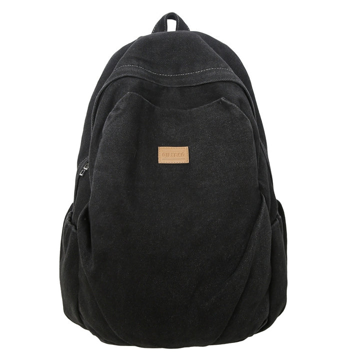 Casual Denim School Backpack Bowlift