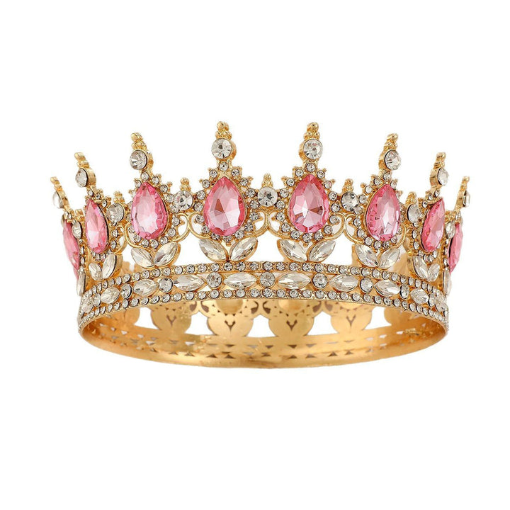 Ladies Luxurious Festive Crown with Shining Gemstones Bowlift