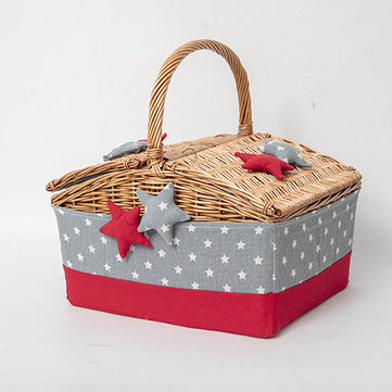 Handcrafted Wicker Storage Box Bowlift