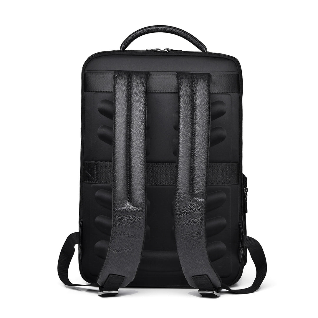 Sleek Leather Laptop Backpack Bowlift