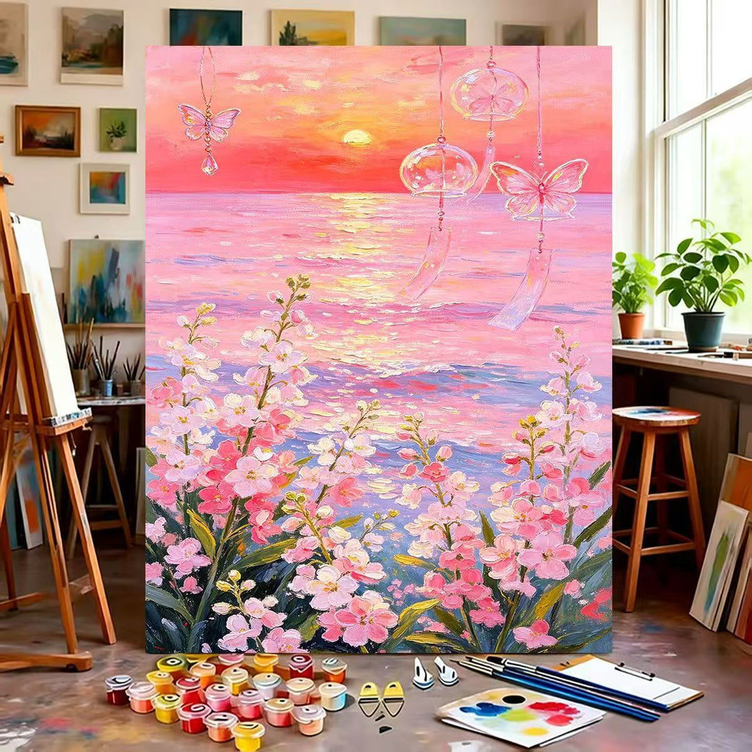 Dreamy Floral Canvas Painting Kit Bowlift