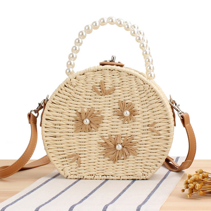 Round base bag with pearl decoration Bowlift