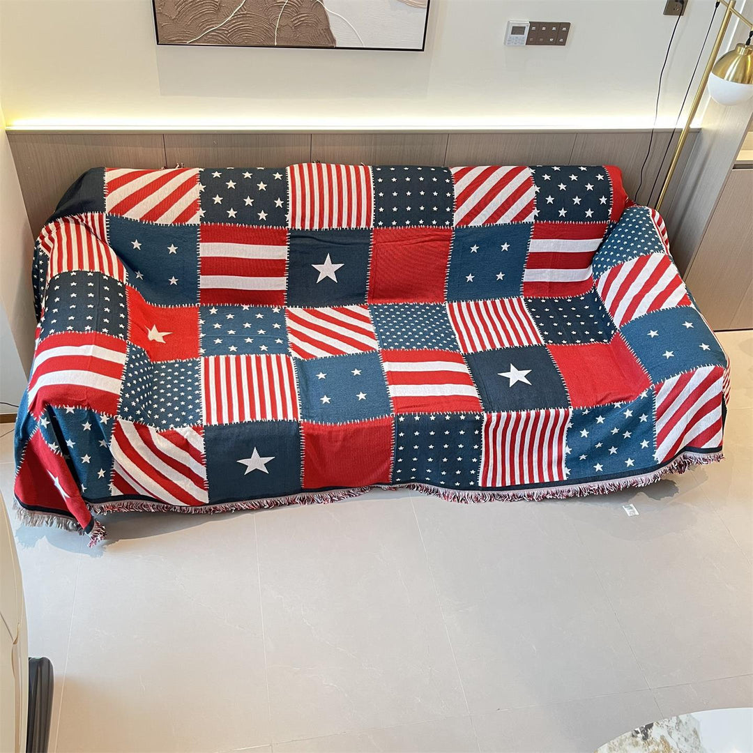 Americana Patterned Sofa Cover