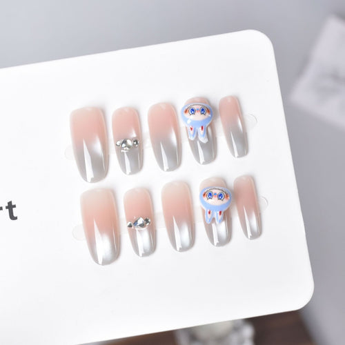 Premium Jellyfish-Themed Press-On Nail Set Bowlift