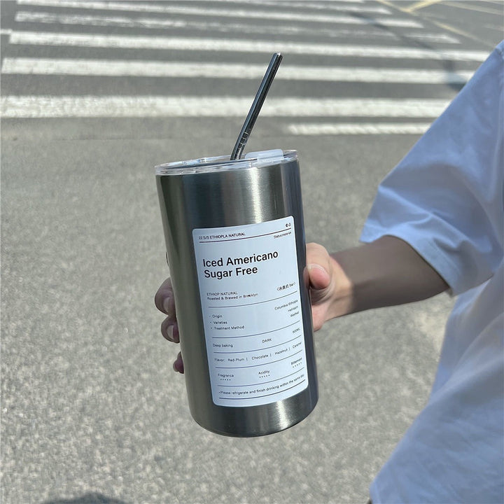 Women's insulated cup with secure lid and practical straw Bowlift