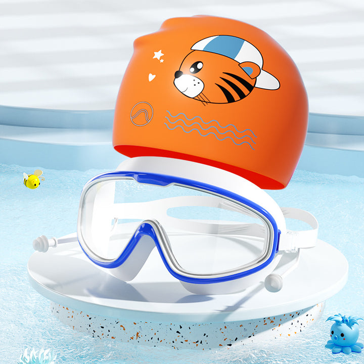 Kids Fun Tiger-Themed Swim Set Bowlift