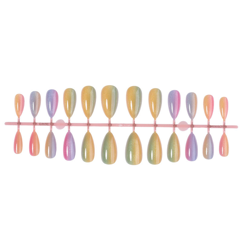 Gradient Tip Press-On Nails Bowlift