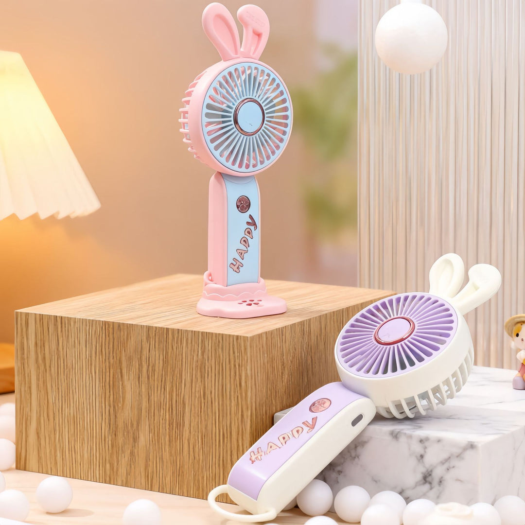 Women's portable USB handheld fan in playful animal design Bowlift
